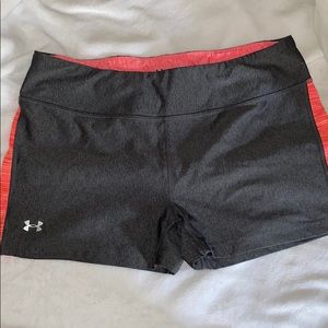 Under Armour Gray performance spandex/biker shorts